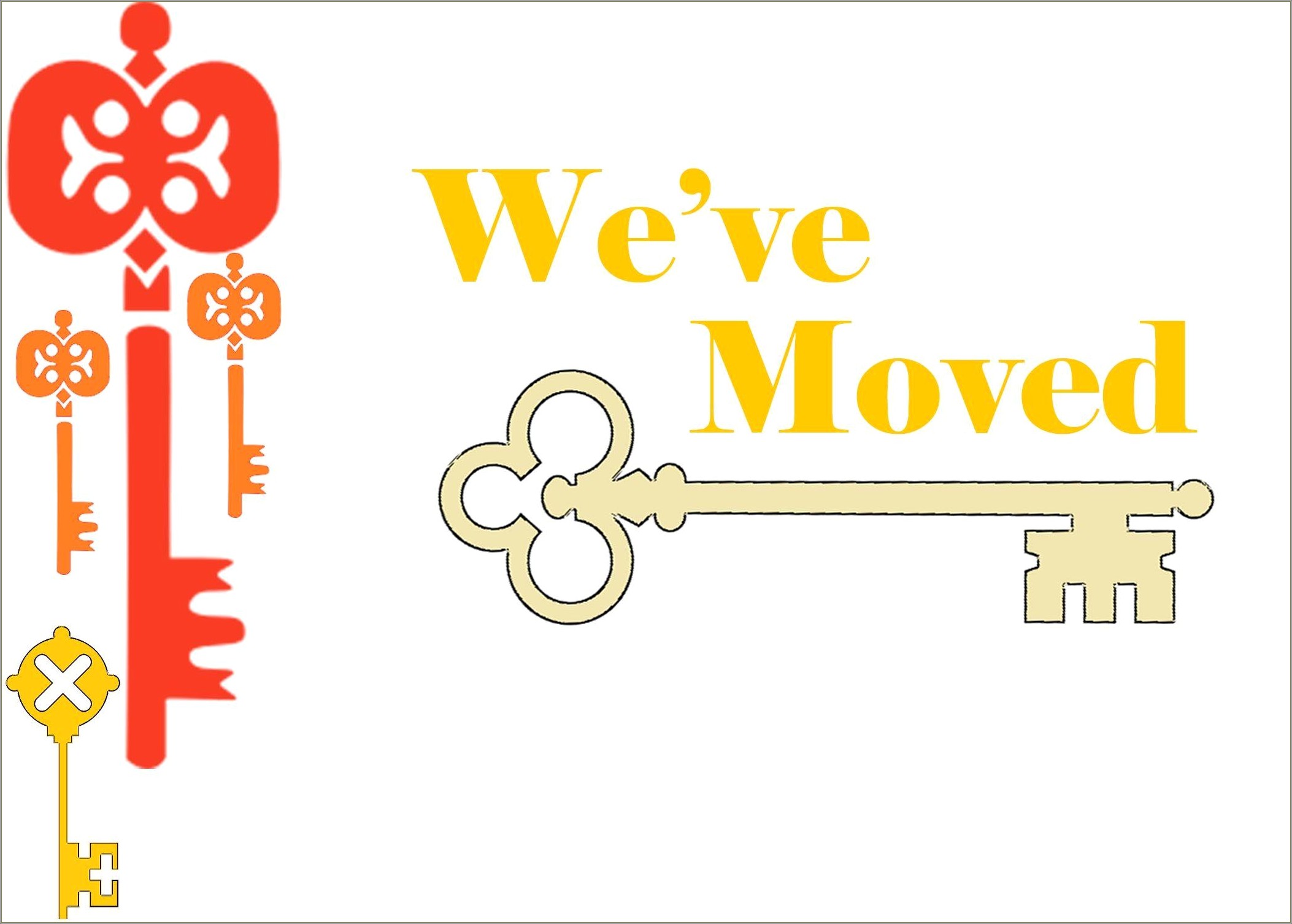 Free Downloadable We've Moved Sign Templates
