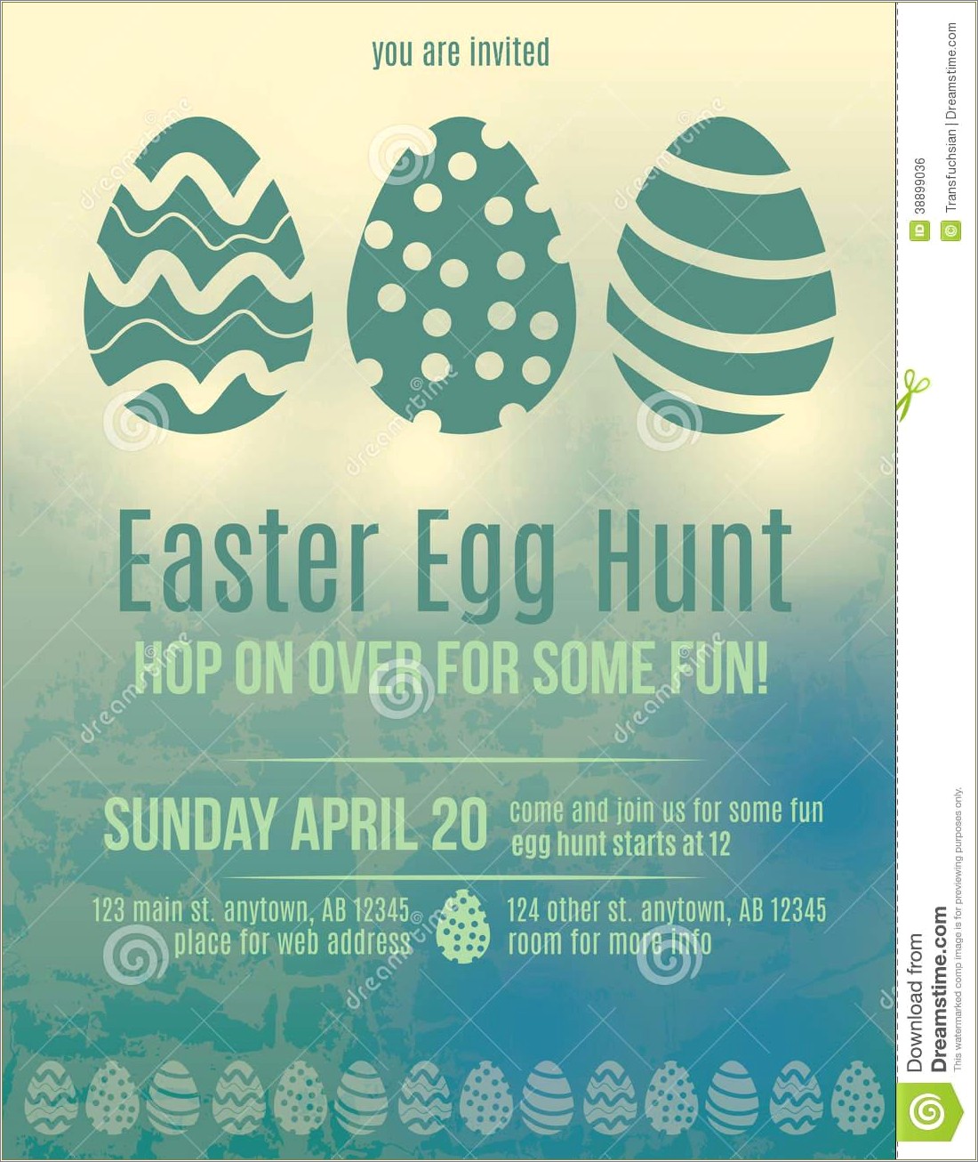 Free Easter Egg Hunt Flyer Template Publisher