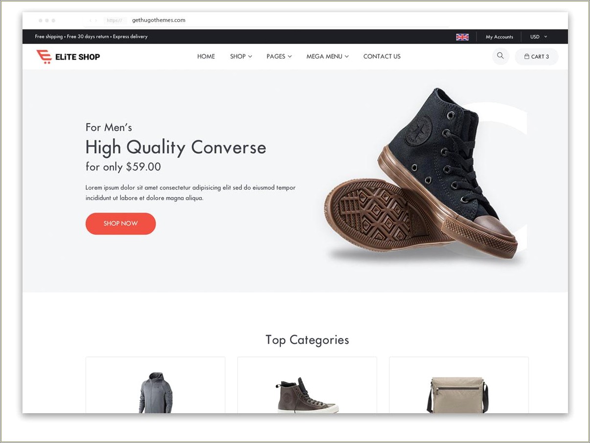 Free Ecommerce Html Templates For Web Pages