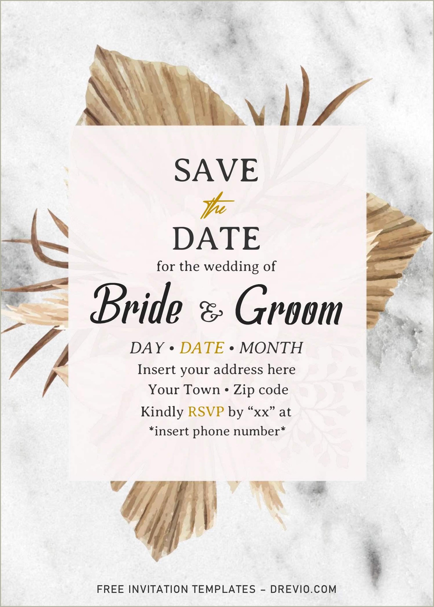 Free Event Save The Date Templates For Word