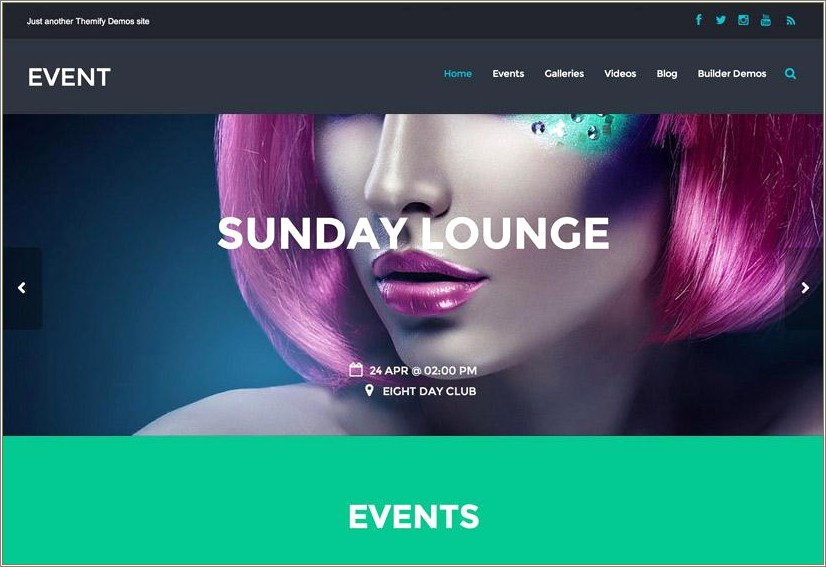 Free Event Template Wordpress User Added Events