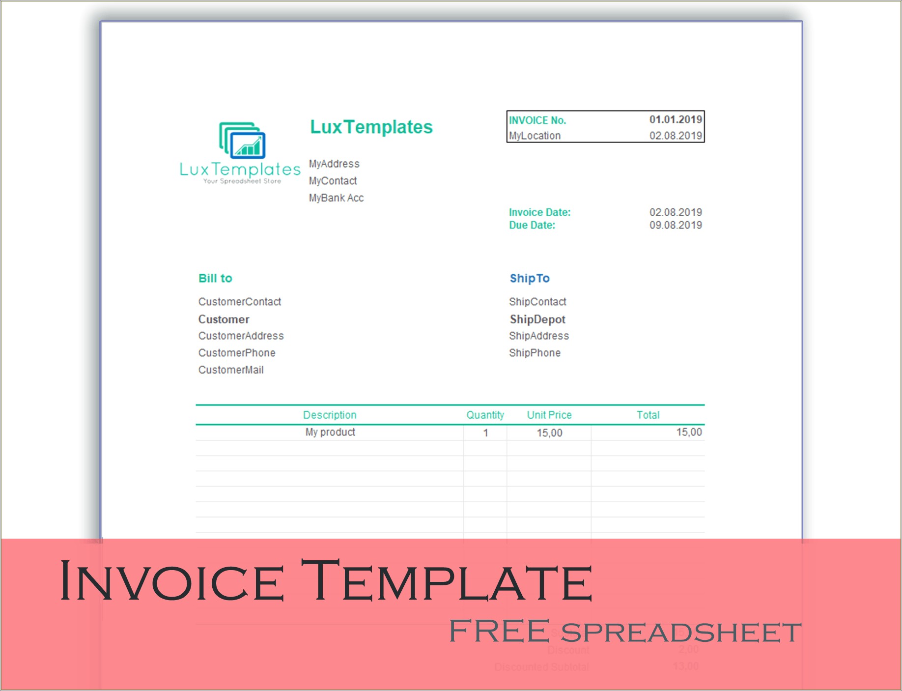 Free Excel Quotation Template Spreadsheets For Small Business
