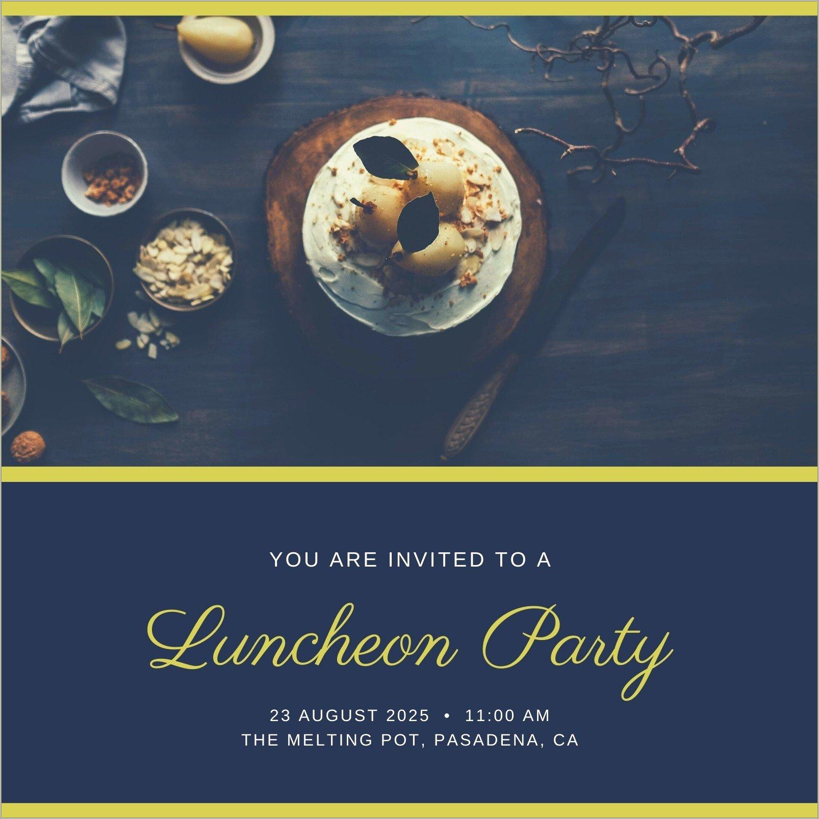 Free Fall Lunch Invitation Templates For Word