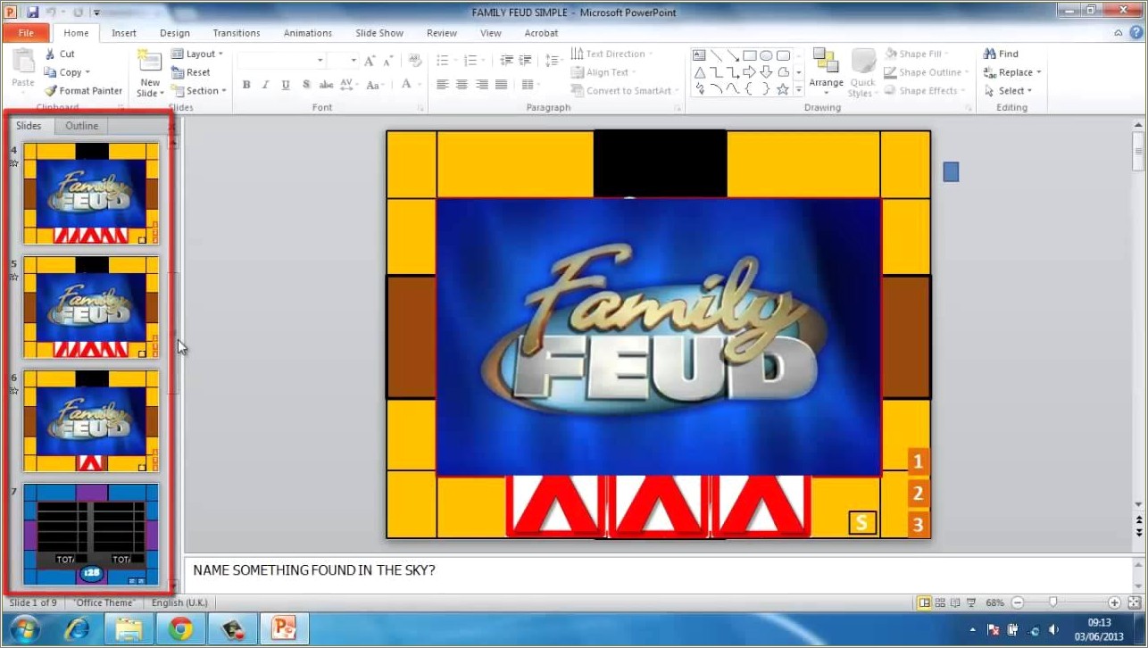 Free Family Feud Template For Google Slides