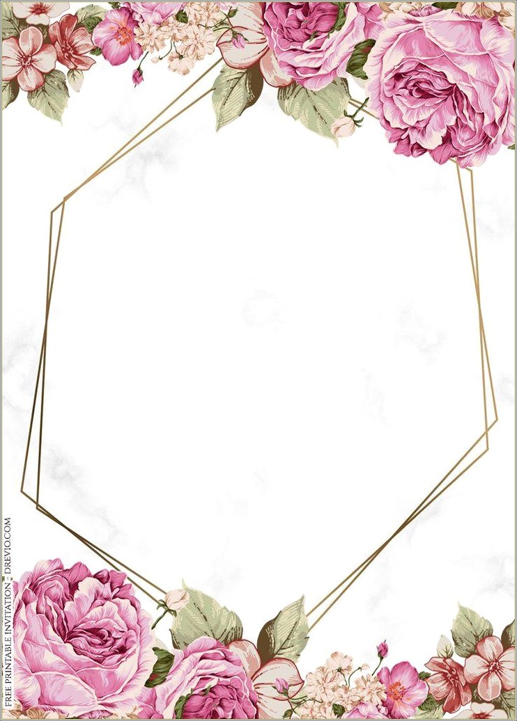 Free Floral Template I Can Type On