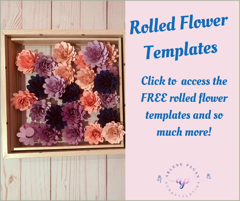 Free Flower Template For Shadow Box Cricut