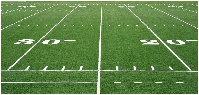 Free Football Field Powerpoint Template Football Yard Lines