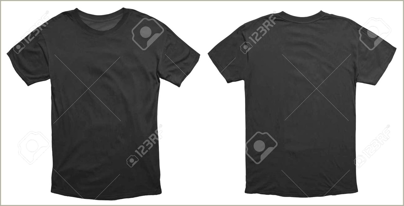 Free Front And Back T Shirt Template