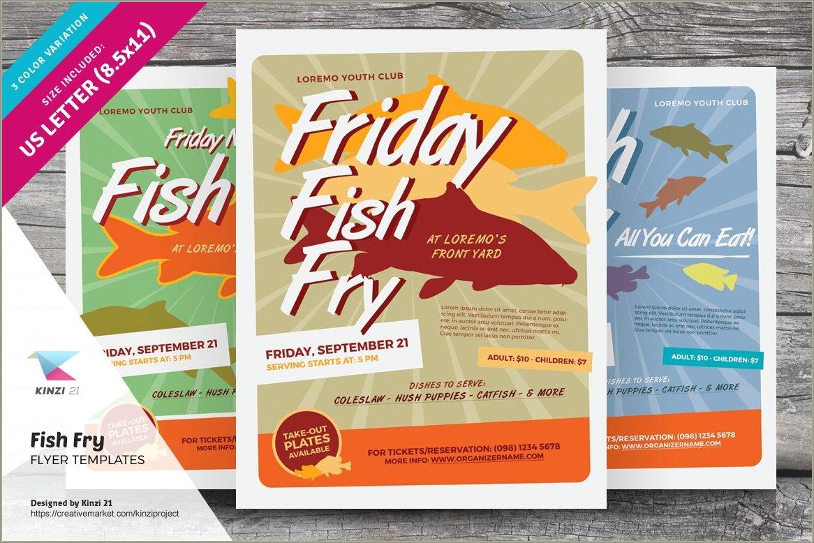 Free Good Friday Fish Fry Flyer Template