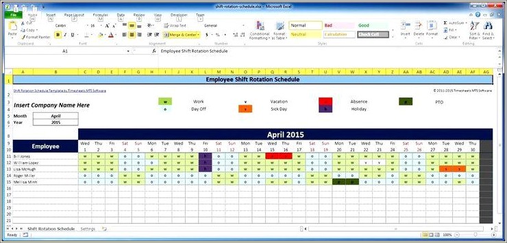 Free Google Excel Timesheet Template Multiple Employees