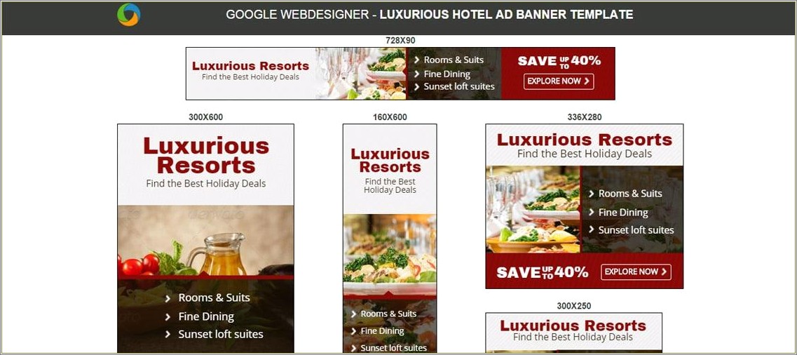 Free Google Web Designer Templates Banner Ads