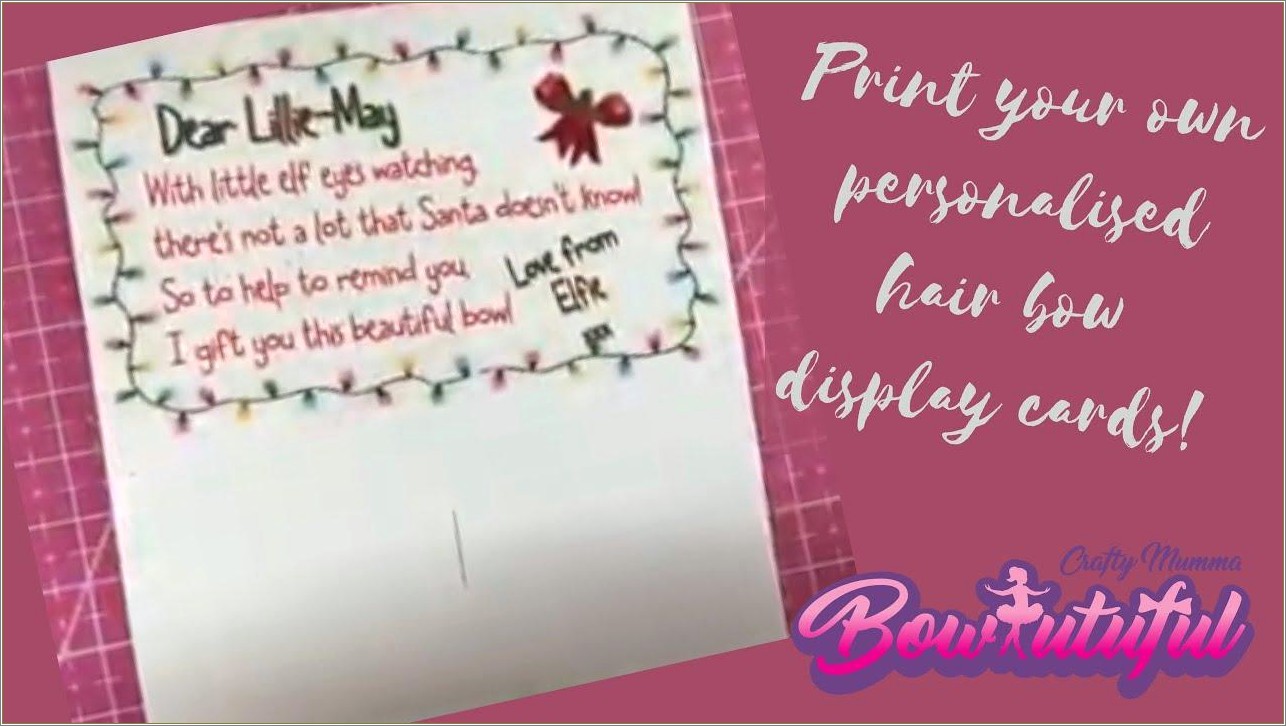 Free Hair Bow Display Tag Template To Print