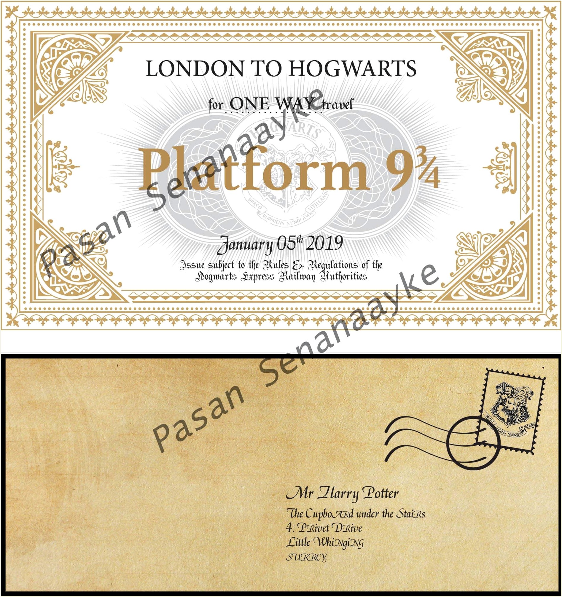Free Harry Potter Acceptance Letter To Hogwarts Template