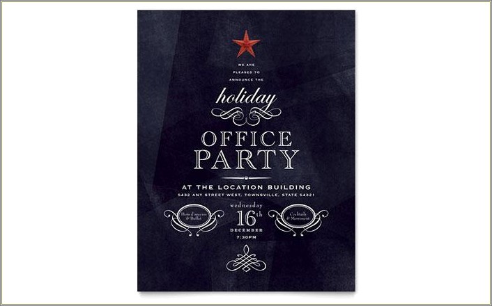Free Holiday Party Invitation Templates For Word