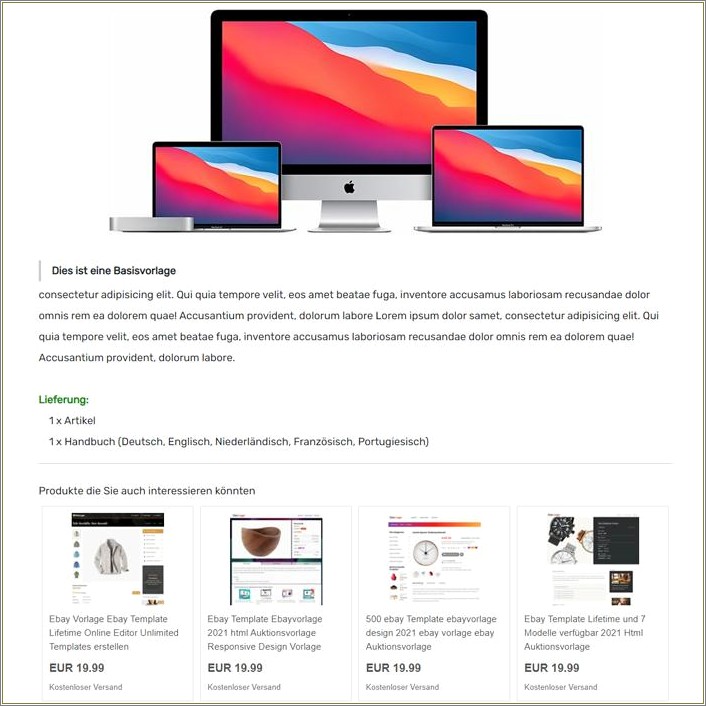 Free Html Code For Ebay Listing Templates