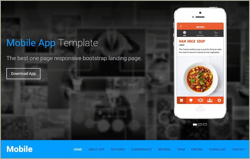 Free Html One Page Landing Page Templates