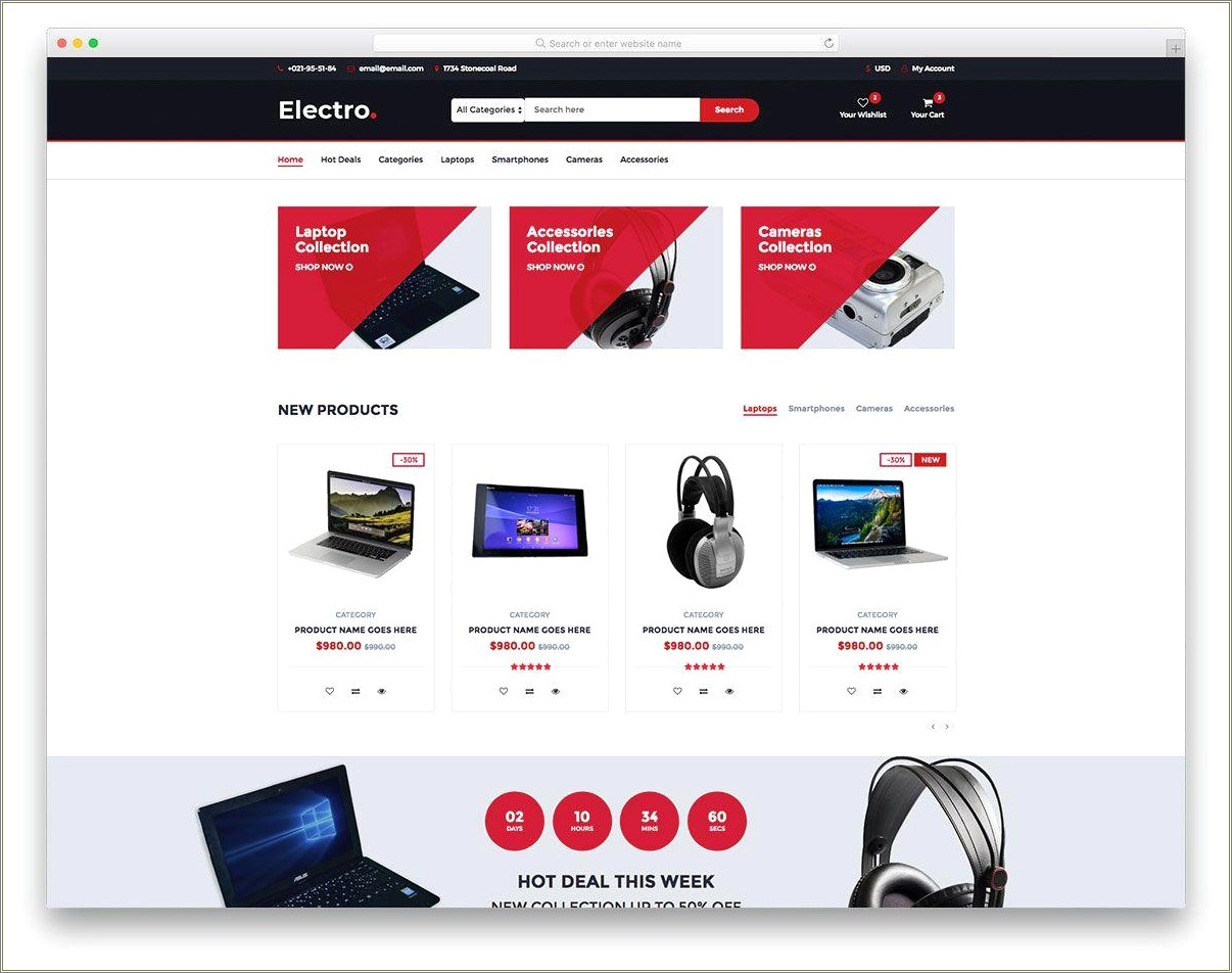 Free Html Responsive Templates For Online Shopping