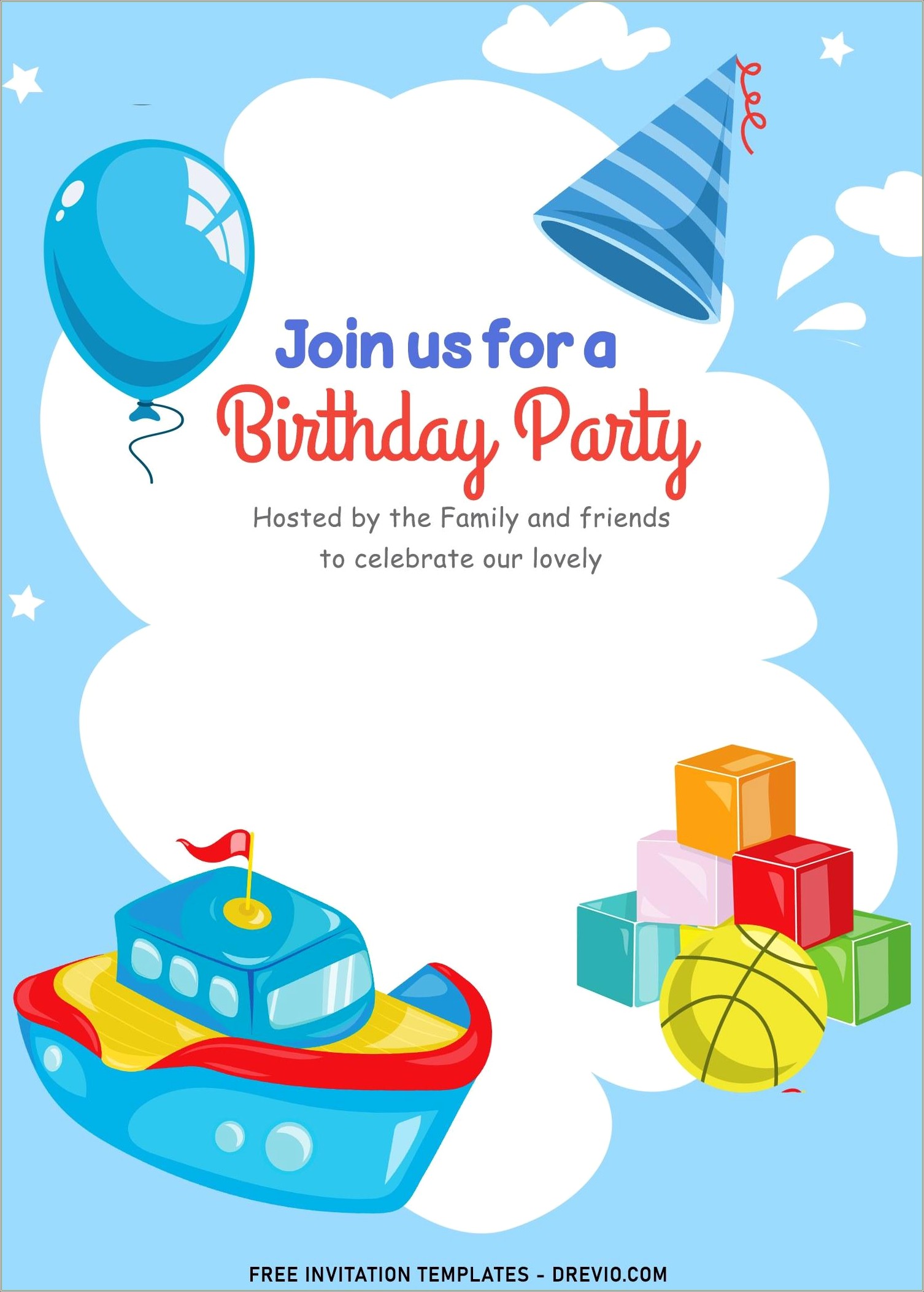 Free Invitation Templates For Children's Birthday