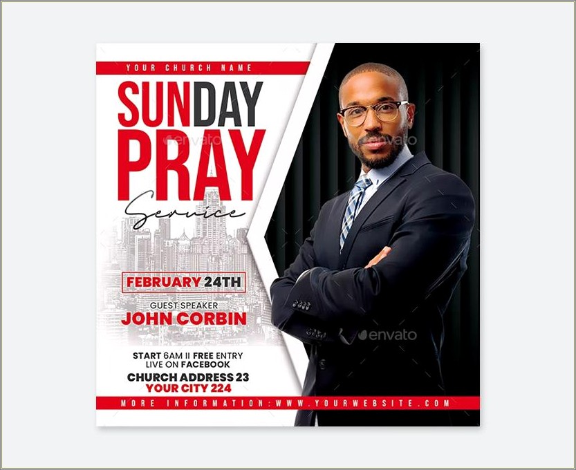 Free Invitation To Church Service Posters Templates