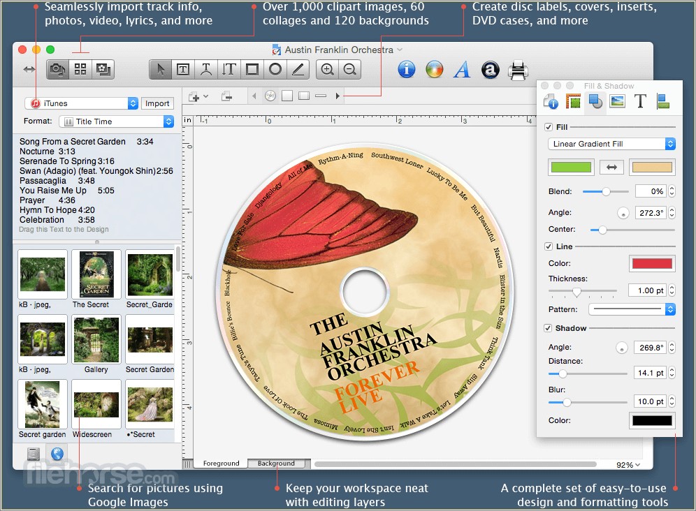 Free Jewel Case Insert Template For Mac