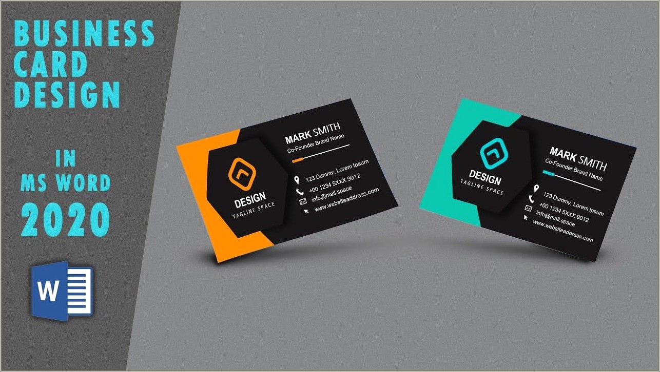 Free Music Business Card Templates For Word
