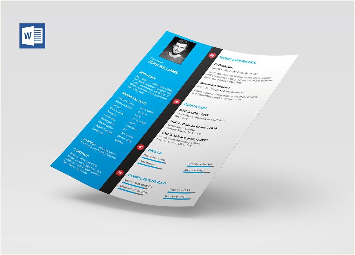Free Office Word Resume Templates