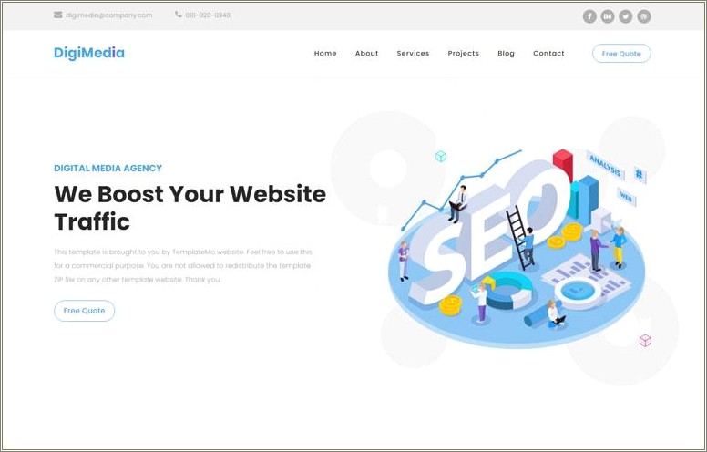 Free One Web Page Less Code Templates Download
