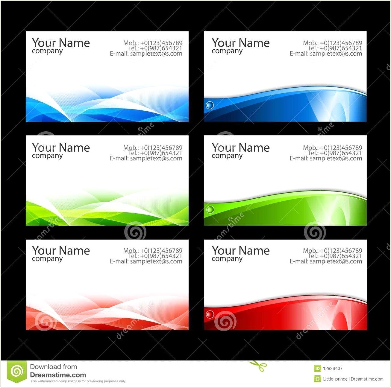 Free Online Blank Business Card Templates Printable