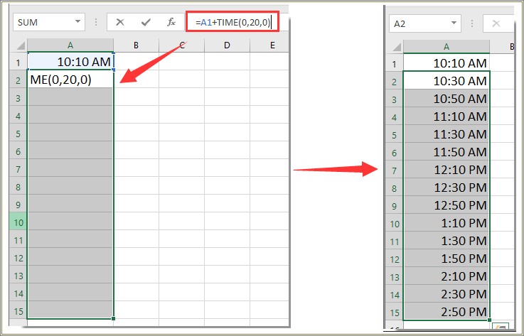 Free Online Template Add Hours And Minutes Excel