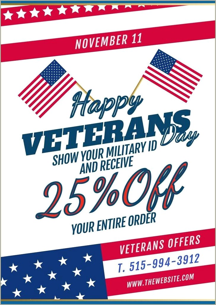 Free Online Template For Veterans Day Banner