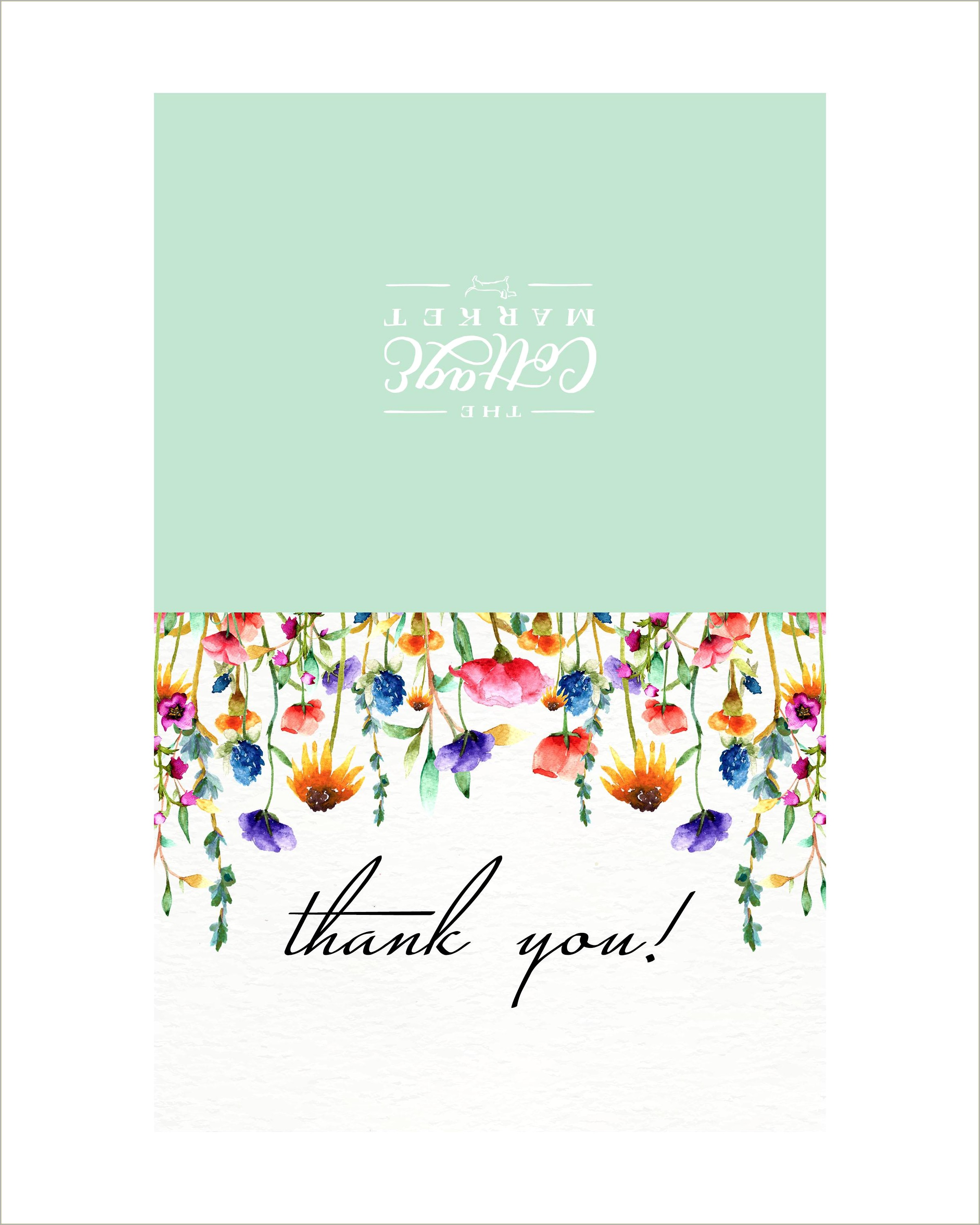 Free Online Templates For Thank You Cards