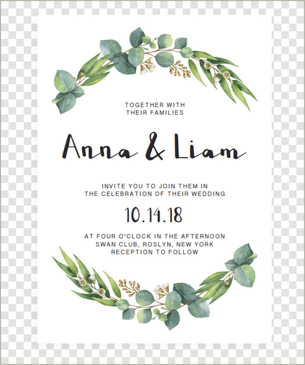 Free Online Wedding Invitation Templates For Word
