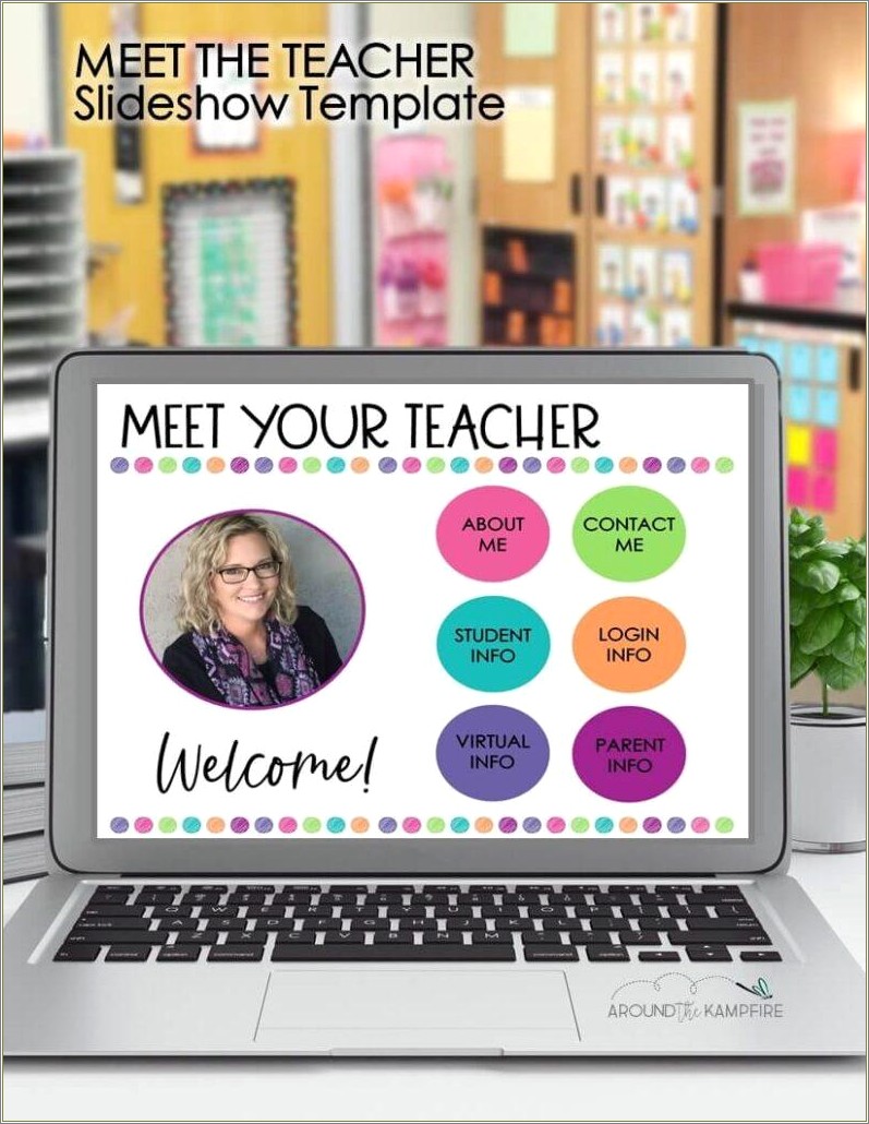 Free Open House Powerpoint Template For Teachers