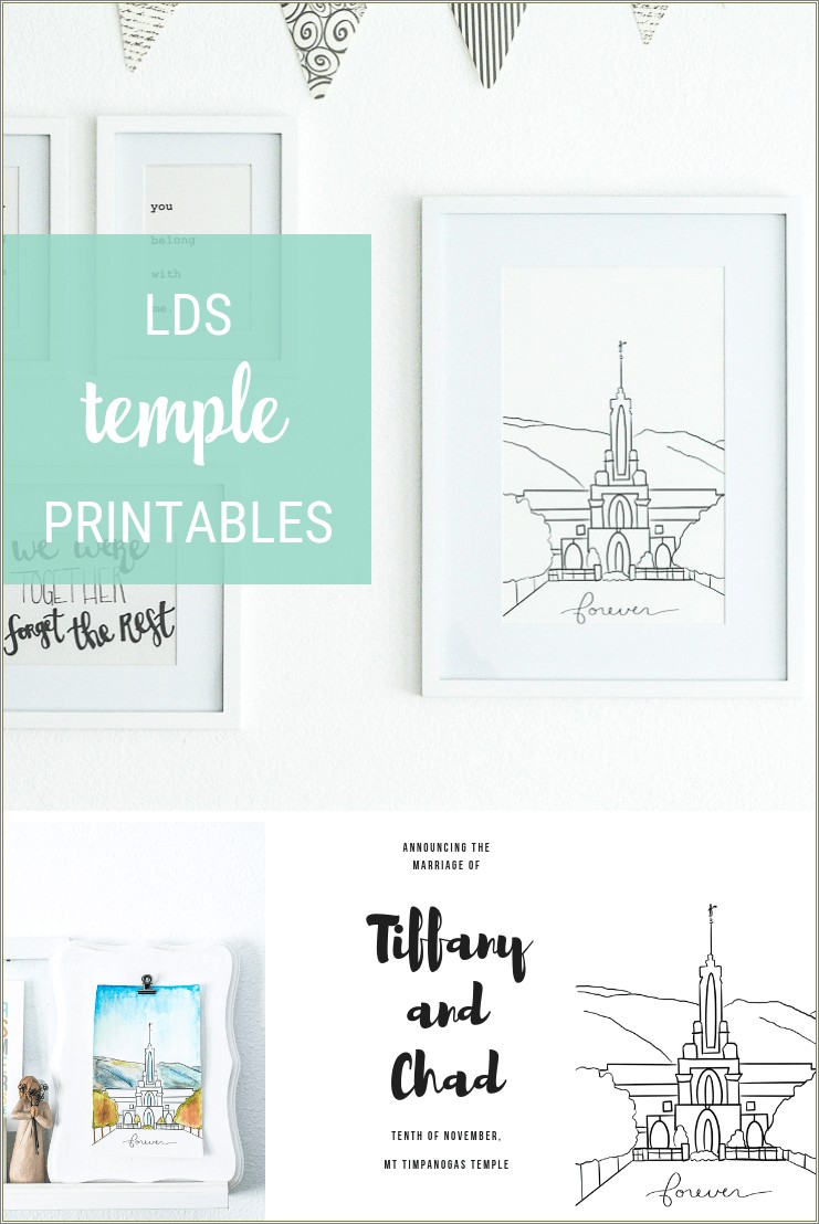 Free Outline Of Lds Temple To Watercolor Template