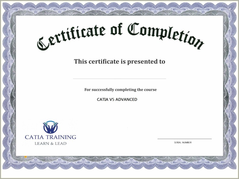 Free Parenting Class Certificate Of Completion Template