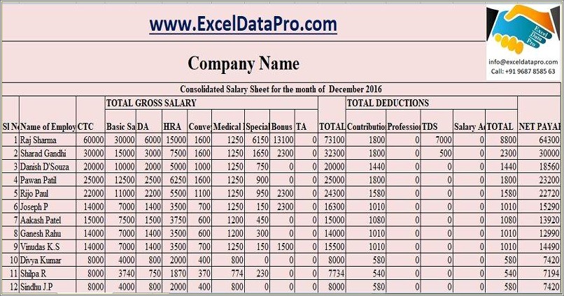 Free Pay Stub Template With Calculator Excel Upload