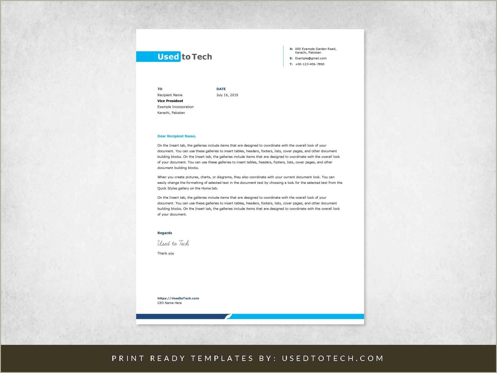 Free Personal Letterhead Templates Word With Logo