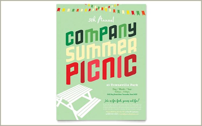 Free Picnic Flyer Template With Guest Speaker