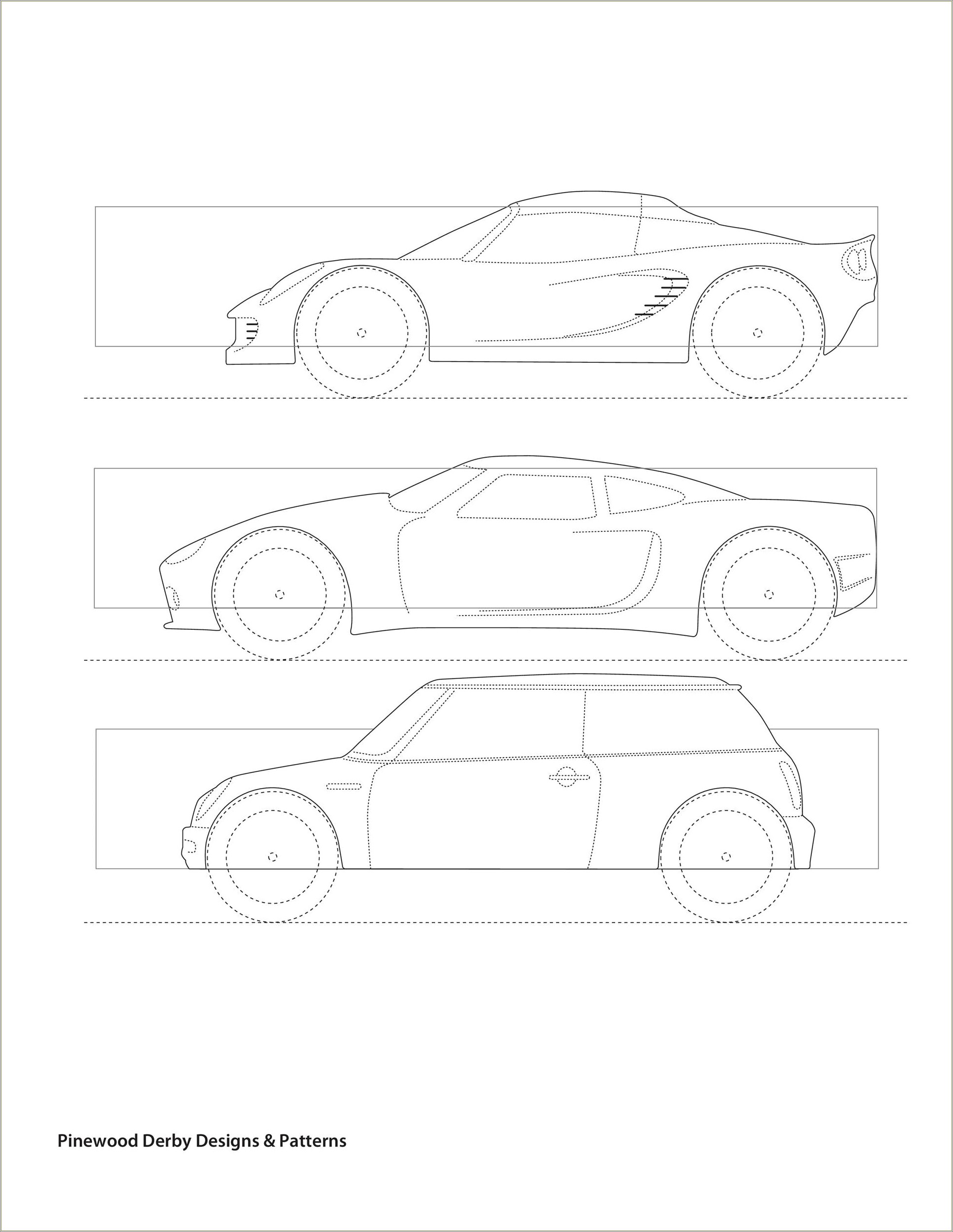 Free Pinewood Derby Car Paint Template Designs Download