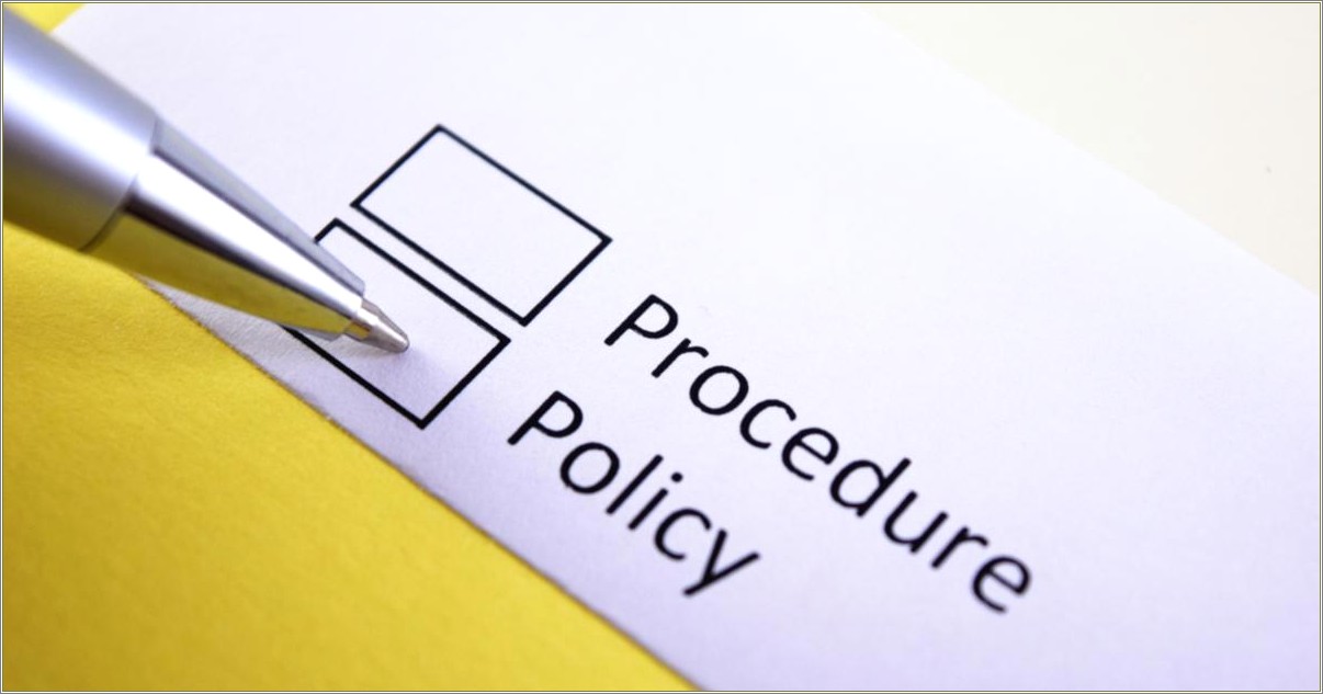 Free Policies And Procedures Templates For Word