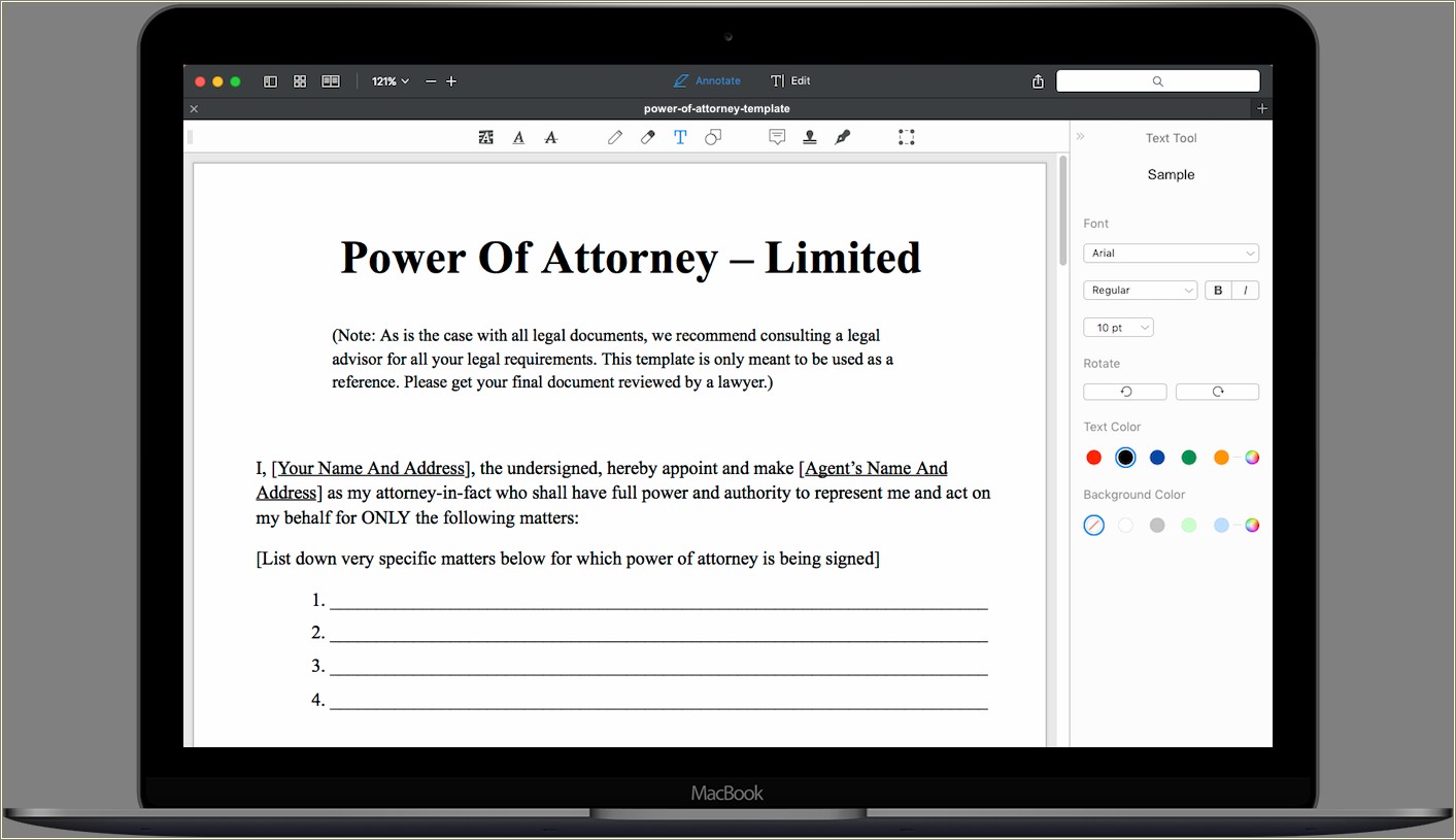 Free Power Of Attorney Form Florida Template