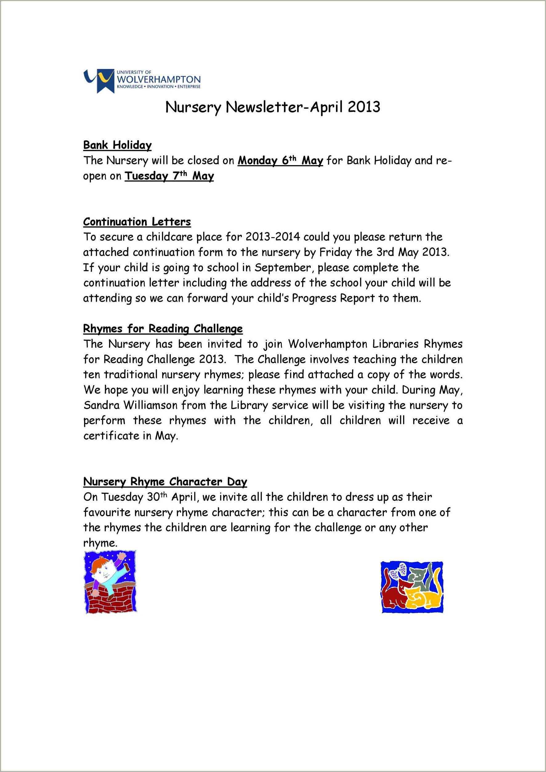 Free Preschool Newsletter Templates Microsoft Word September