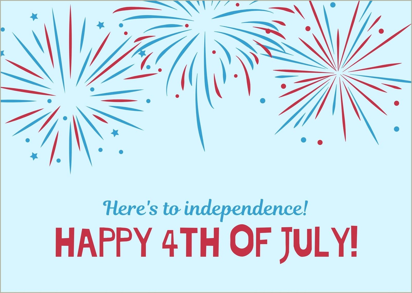 Free Printable 4th Of July Customizable Template