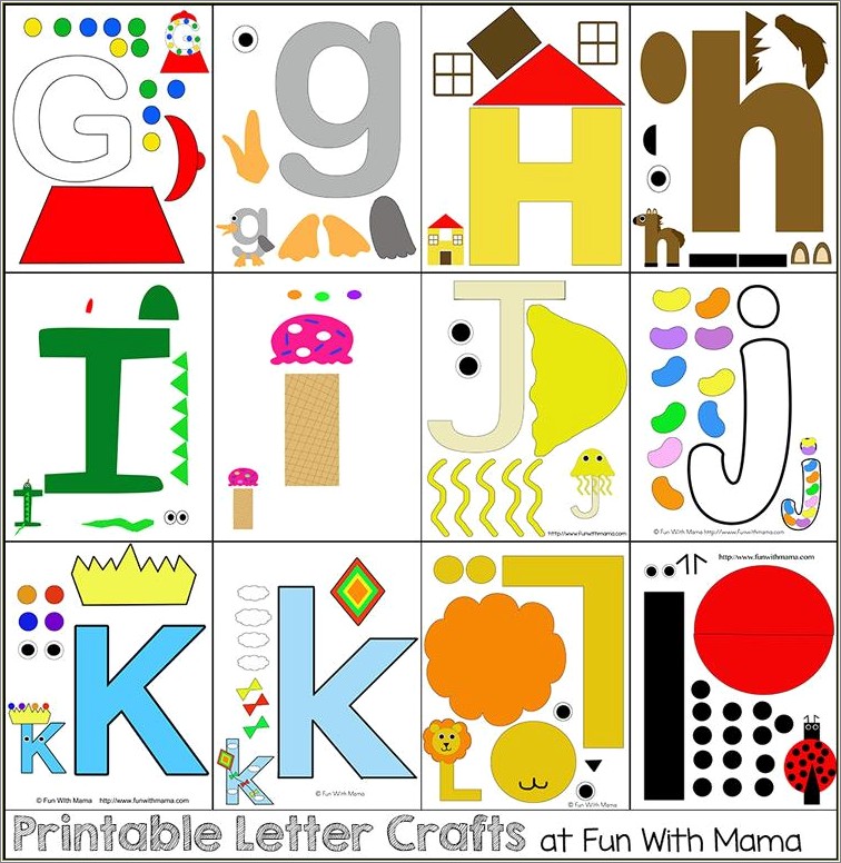 Free Printable Alphabet Art Templates For Crafts