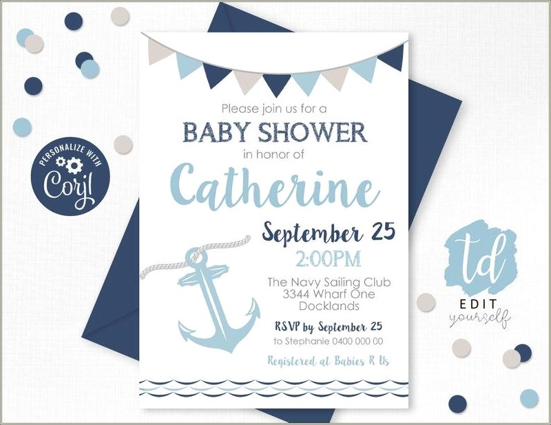 Free Printable Baby Boy Shower Invitations Templates