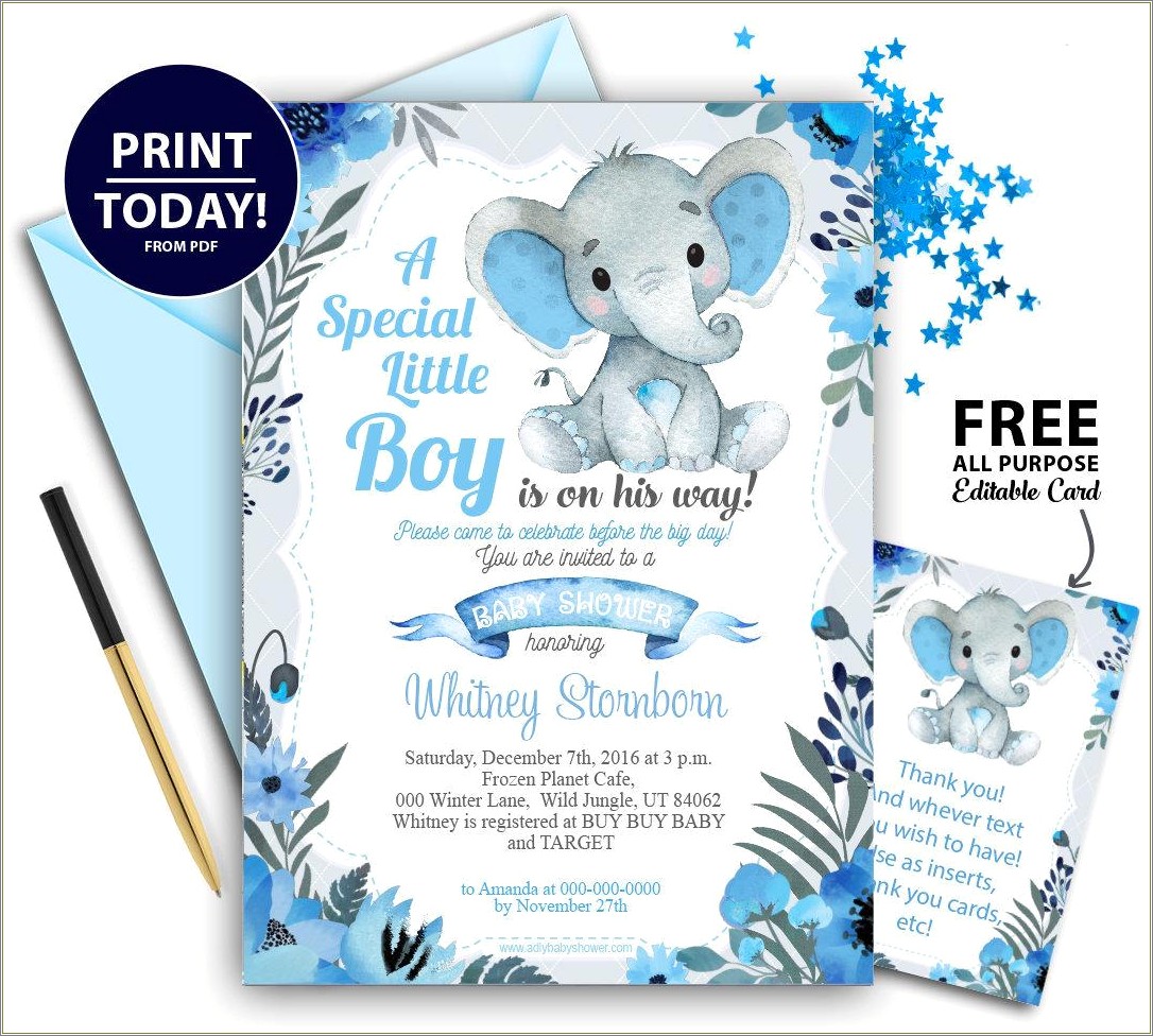 Free Printable Baby Shower Diaper Invitation Templates
