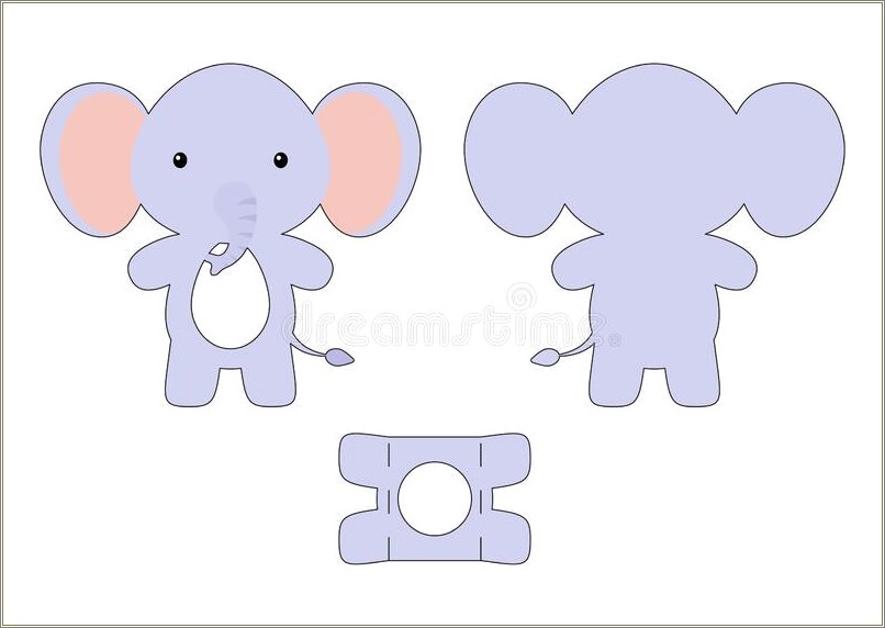 Free Printable Baby Shower Elephant Template Favor Boxes