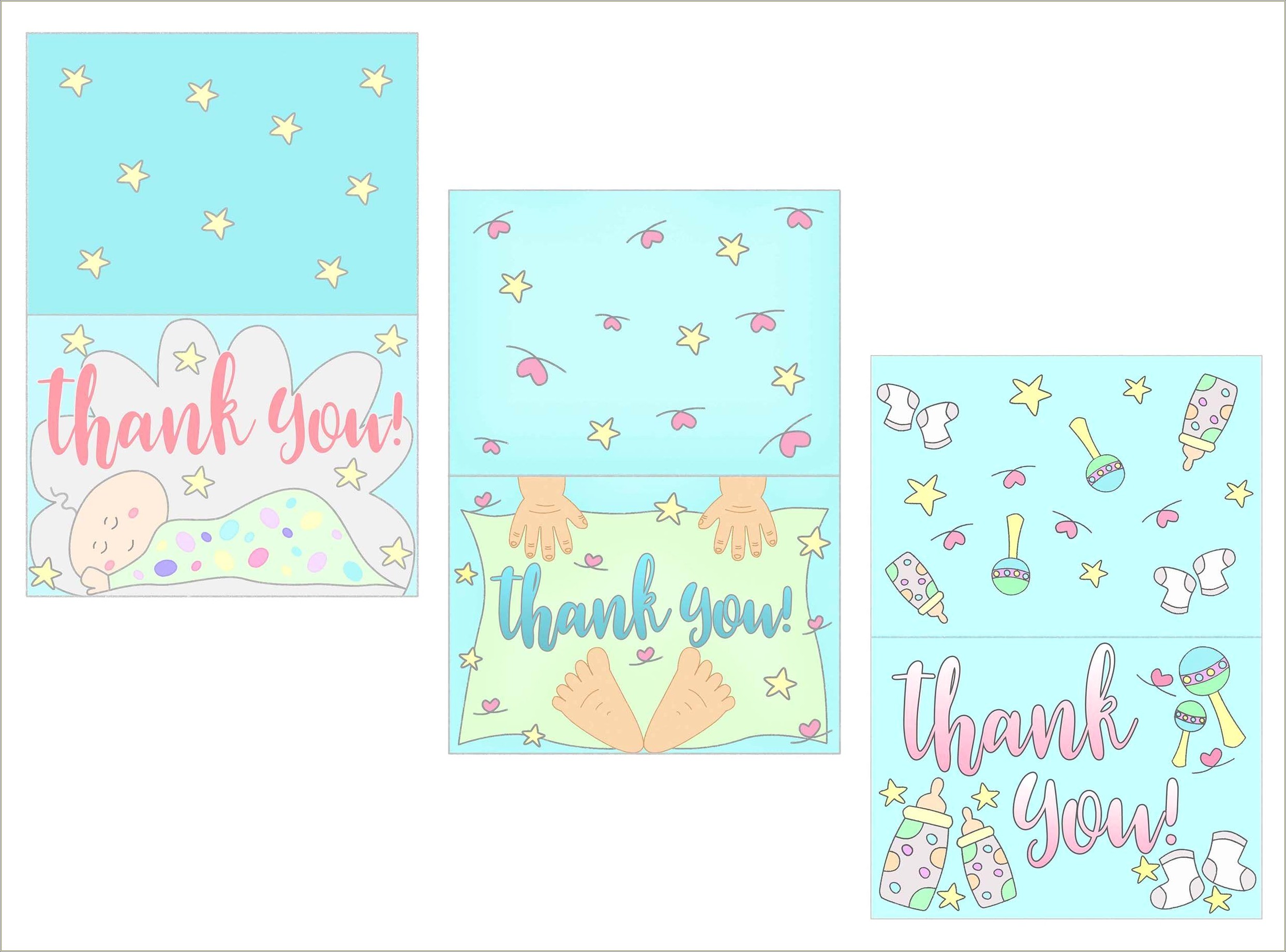Free Printable Baby Shower Thank You Templates