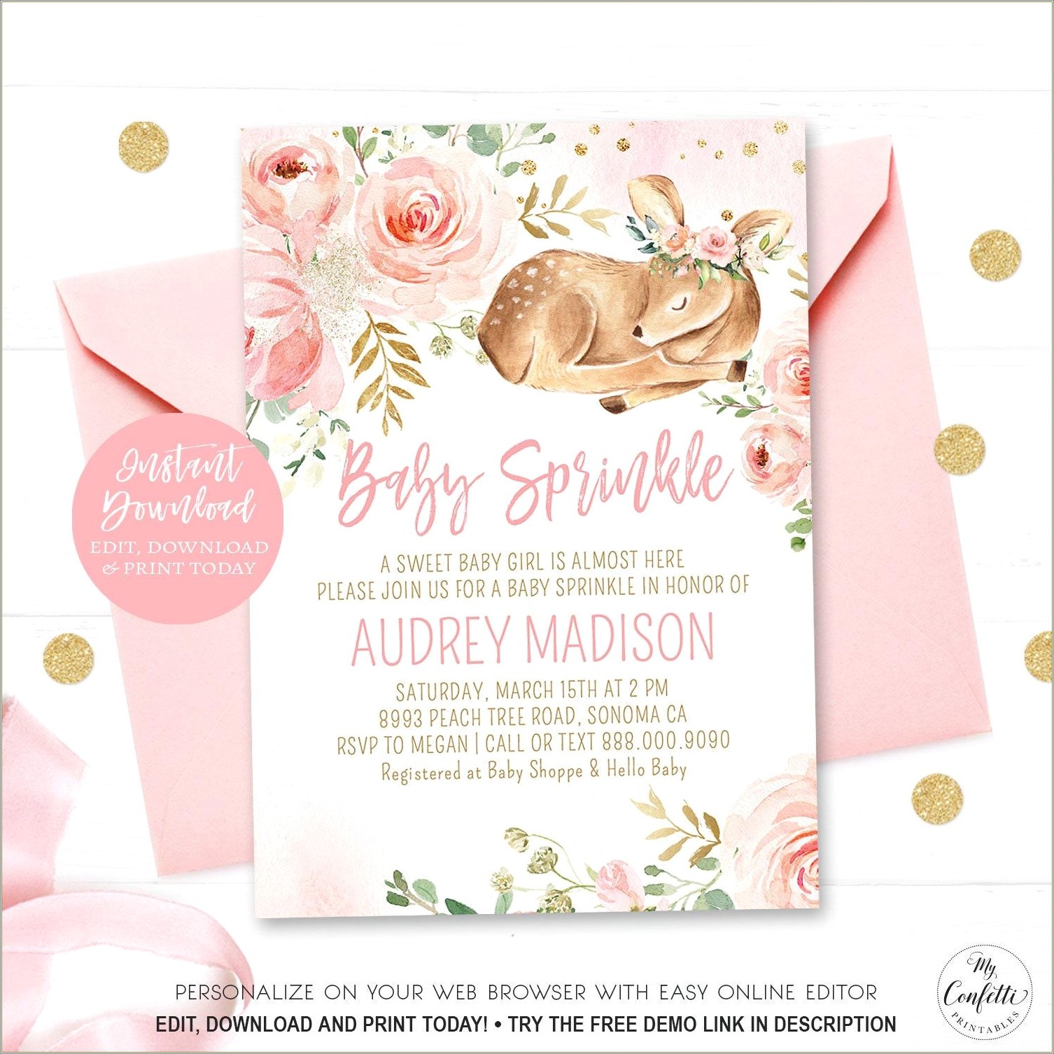 Free Printable Baby Sprinkle Invitations Templates