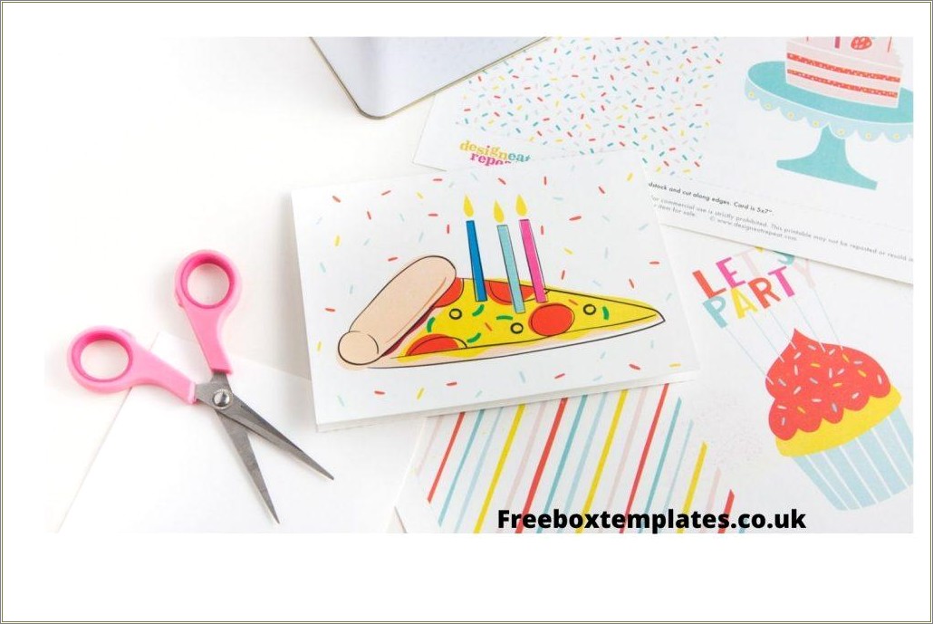 Free Printable Blank Birthday Card Template